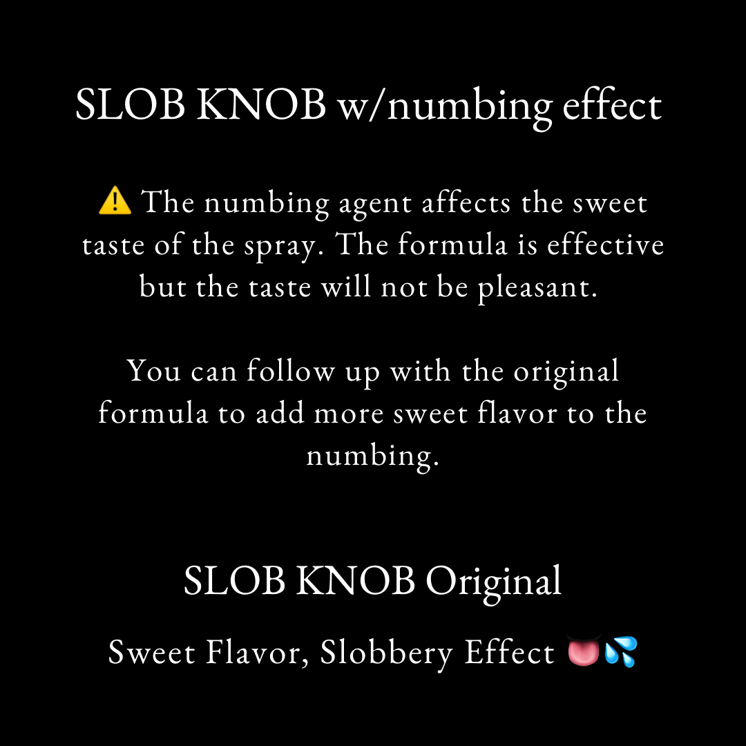 SLOB KNOB Mouth Watering Oral Spray + Numbing